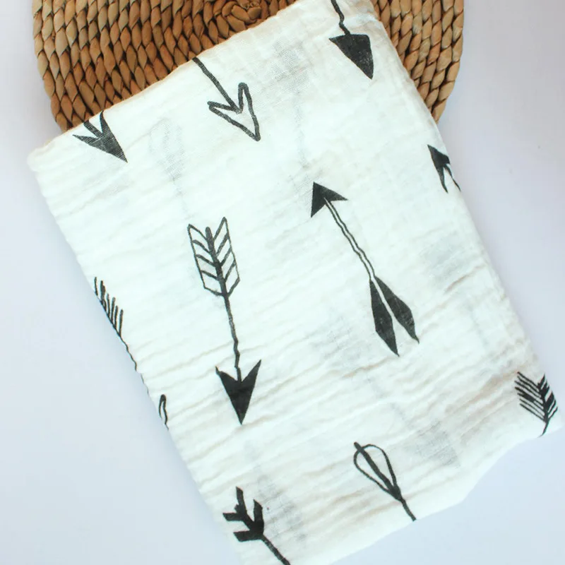 Wholesale Fashion Infant Baby Swaddle Blanket Cotton Muslin Breathable Swap Towel