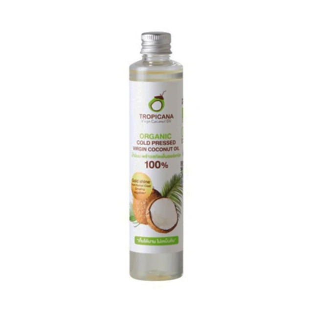 Tropicana Organic Cold Pressed Virgin Coconut Oil 100 ml Wholesales From Thailand Made From Natural Ingredeint Product Cocounut