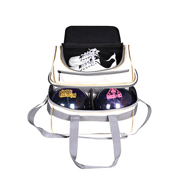Fast Shipping Brand Design Quality Leather  Bowling Bag Can Hold 3 Balls