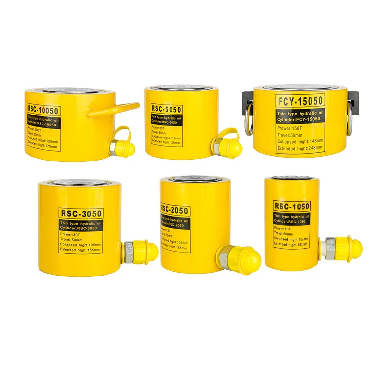 single double acting separate split ram Industrial hydraulic lifting cylinder