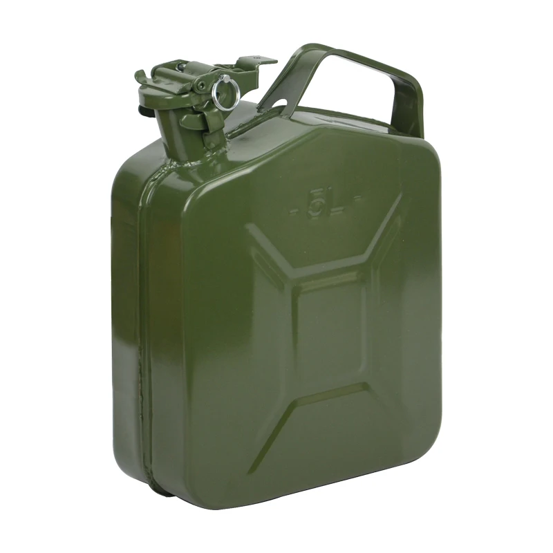wholesale 5 liter square metal off road patrol petrol fuel tank jerry can for motorcycle atv scooter