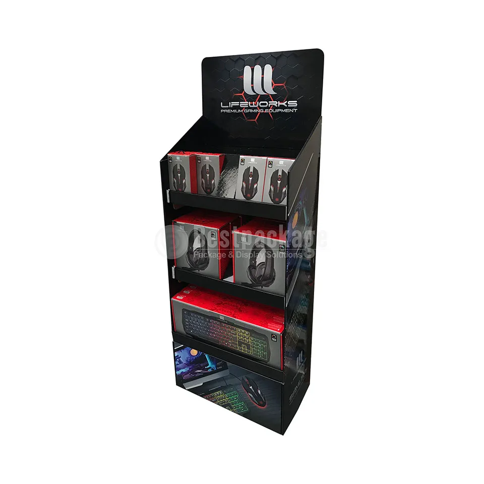 Складная напольная стойка из гофрированного картона