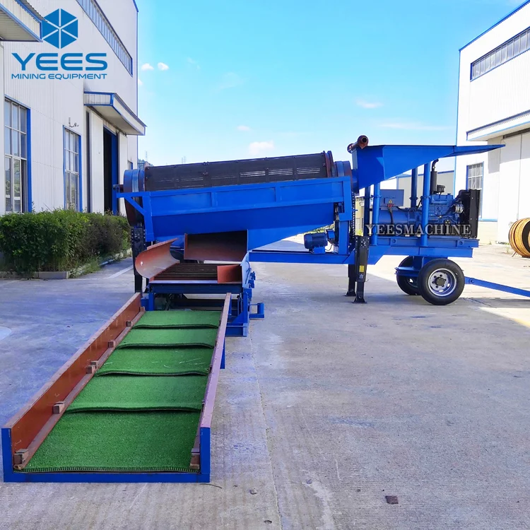 100-120T/H Mining Machinery For Gold Mining Efficient Placer Gold Washing Plant