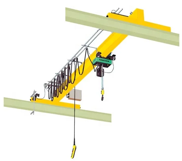 10 Ton Ce Certificate Monorail radio remote control Electric Hoist Single Beam Overhead Crane With Hook