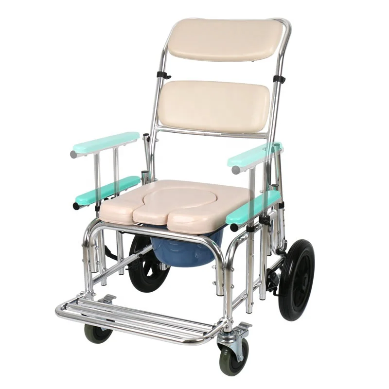 Multifunctional bath chair potty chair for the elderly Portable toilet for disabled patients wheelchair