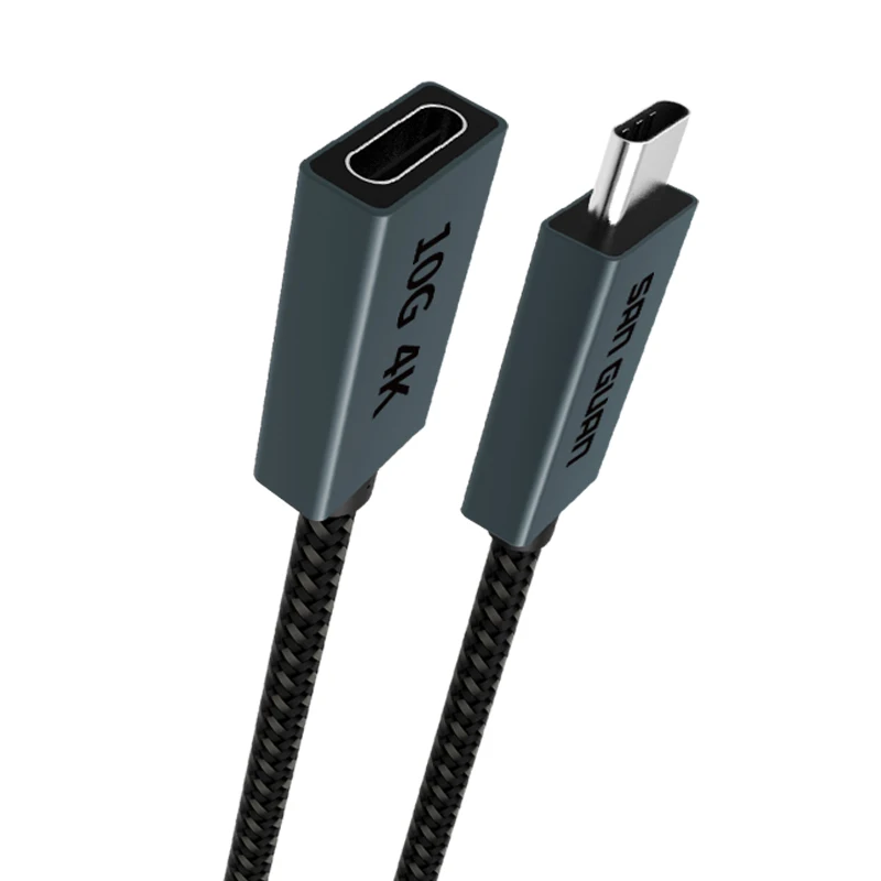 Заводская цена удлинитель USB C кабель Usb 3 1 Gen2 Тип штекер-Тип гнездо PD 100 Вт 5A Быстрая зарядка