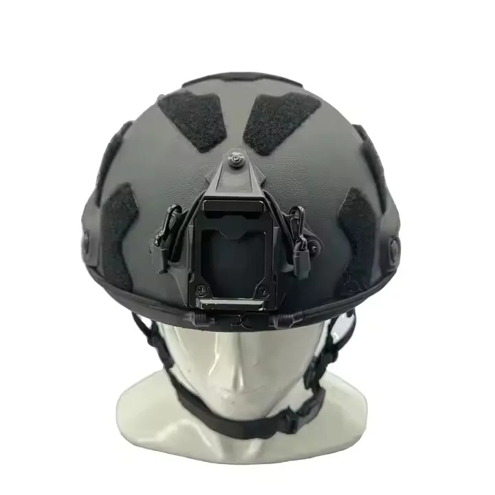 Durable Lightweight Tactical Helmet With Camouflage Cover Adjustable Buckle PE Aramid Material for Comfortable Head Protection