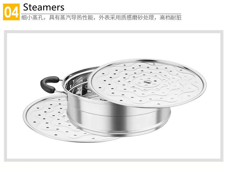 Фабрика по изготовлению из нержавеющей стали coocking горшок Коммерческая электронная металлическая 3 слоя Пароход
