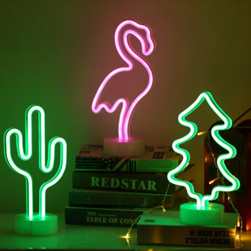 Hot Selling USB&Battery Powered Plastic Led Channel Letter Logo Sign Neon Light for bedroom Wall Decor