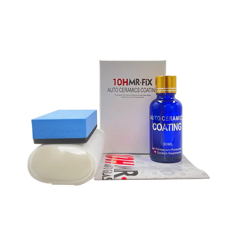 Hot veteran nano ceramic coating 10H 30ml anti-scratch hydrophobic super car maintenance supplies