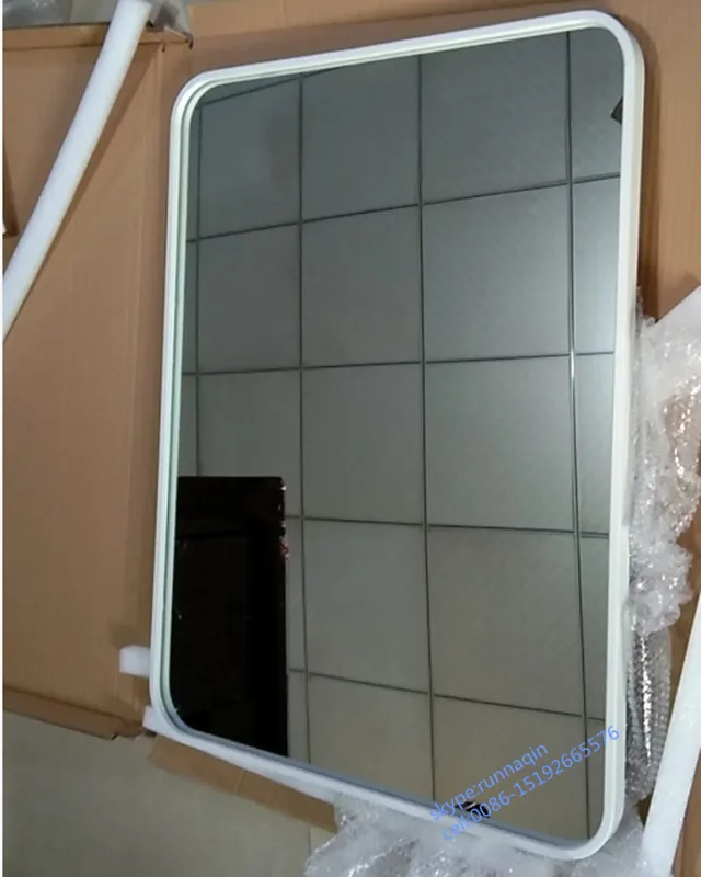 Wall decorative mirror 50x80cm 60x80cm Black iron metal framed mirror for bathroom mirror