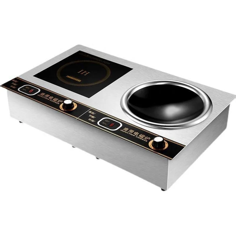 Multi Head Stainless Steel Housing Two Burner Commercial Induction Stove Embedded & Desktop Hot Plates