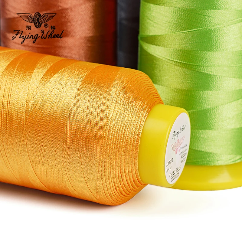 High Quality 4000 Meters Polyester Embroidery Thread Tex27 Ticket120 120D/2 Sewing Thread 100% Polyester Thread
