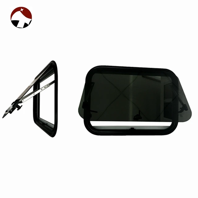 2022 popular high strength aluminum alloy double layer acrylic trailer car window for camper