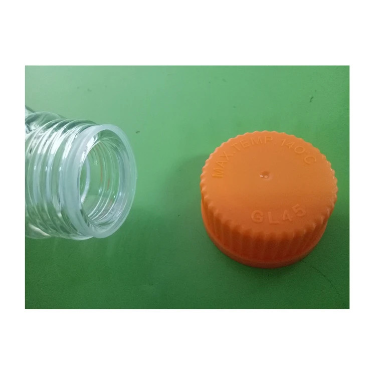CHINCAN 250/500/1000/2000ml Transparent Borosilicate Glass Bottle PP Reagent Bottle Glass Reagen Bottle for Chemicals