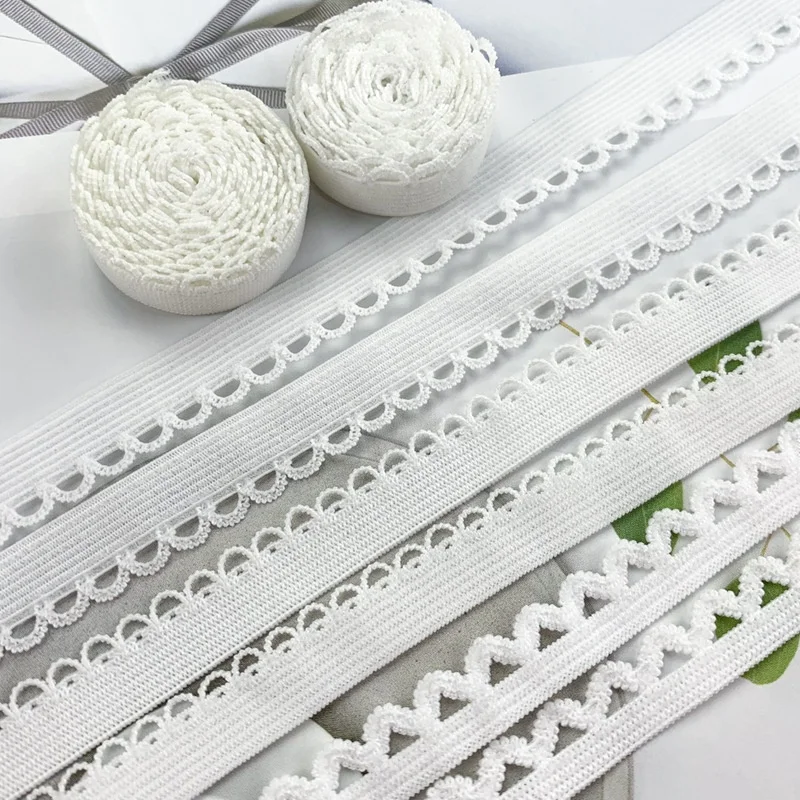 Various styles for underwear  elastic webbing lace knitted elastic for underwear
