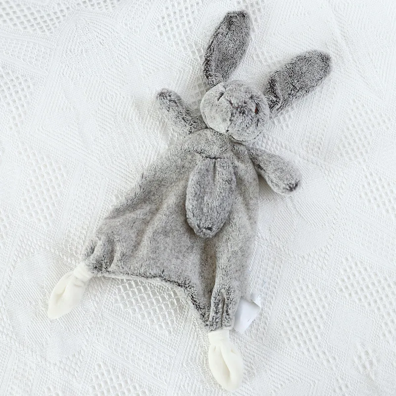 Handmade Security Sleeping Dolls Newborns Super Soft Lovey Bunny Soother Toy Baby Security Comforter Blanket For New Born Towel