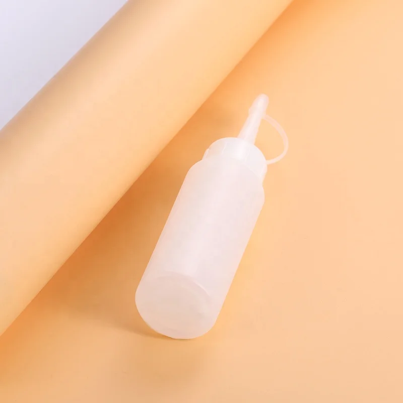 Wholesale Plastic Available 70ml HDPE Needle Tip Plastic Dropper sauce squeeze bottles condiment