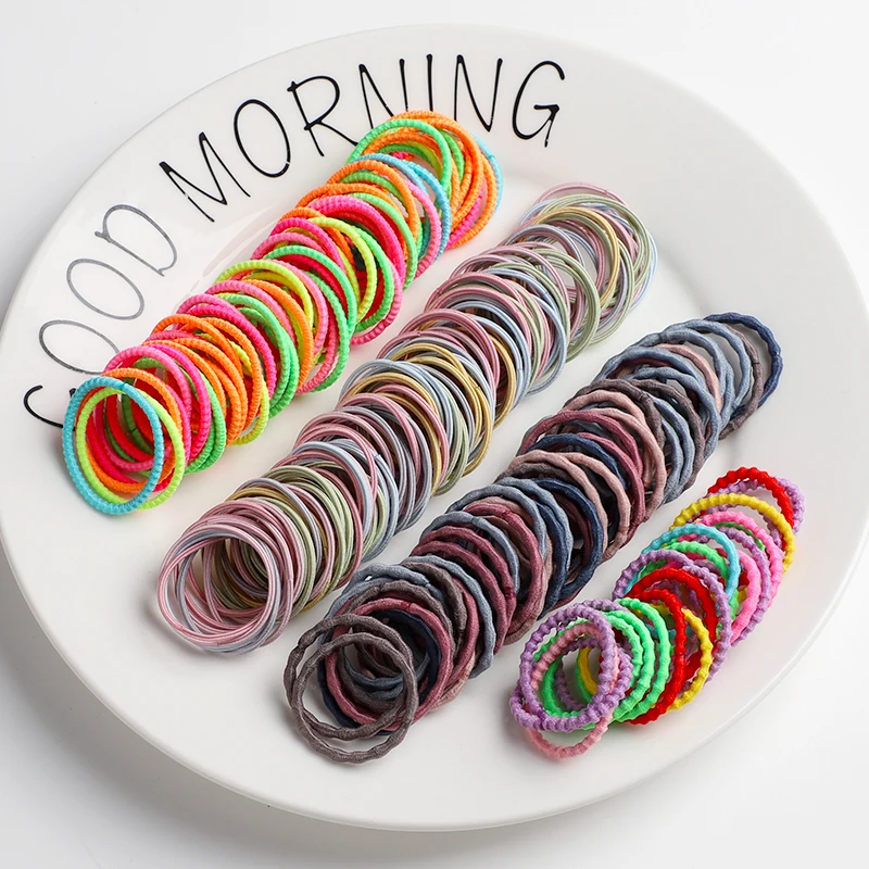 Необычные мини-Кольца для волос, Детская резинка для волос, красочная эластичная резинка для волос для девочек, детские женские аксессуары, резинки