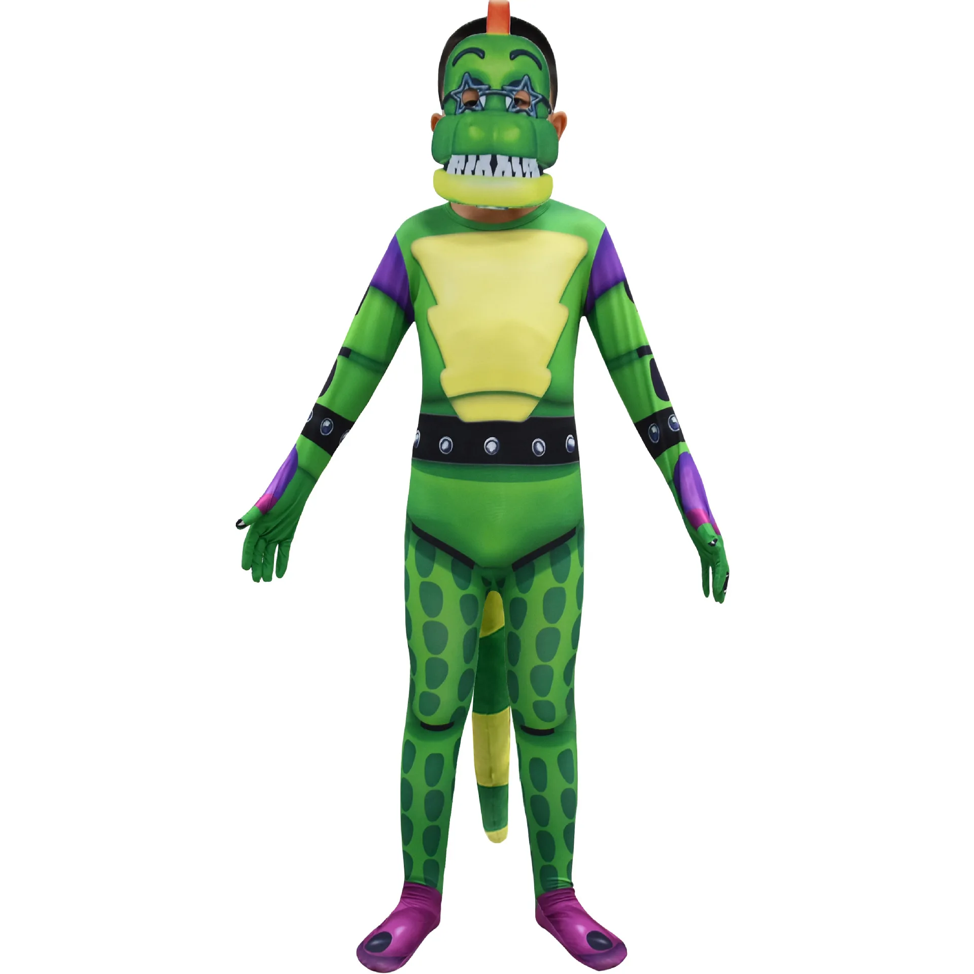 Hot Sale Halloween FNAF Crocodile Jumpsuit Adult Cosplay Party Costume Zentai