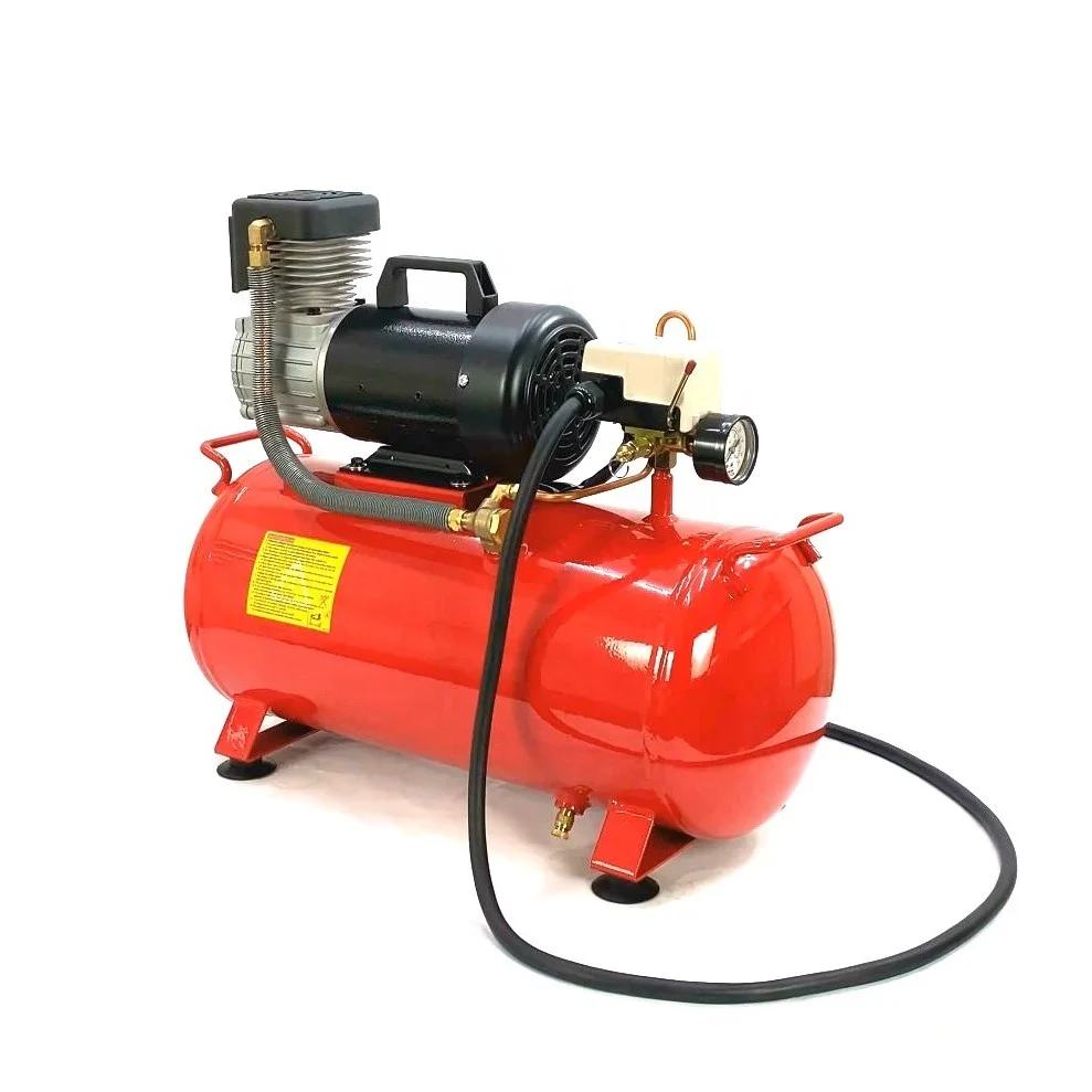 12V High Efficiency Weatherproof Long Duty Cycle DC Oil Free Professional Mobile Air Compressor Machine with 25 liter tank