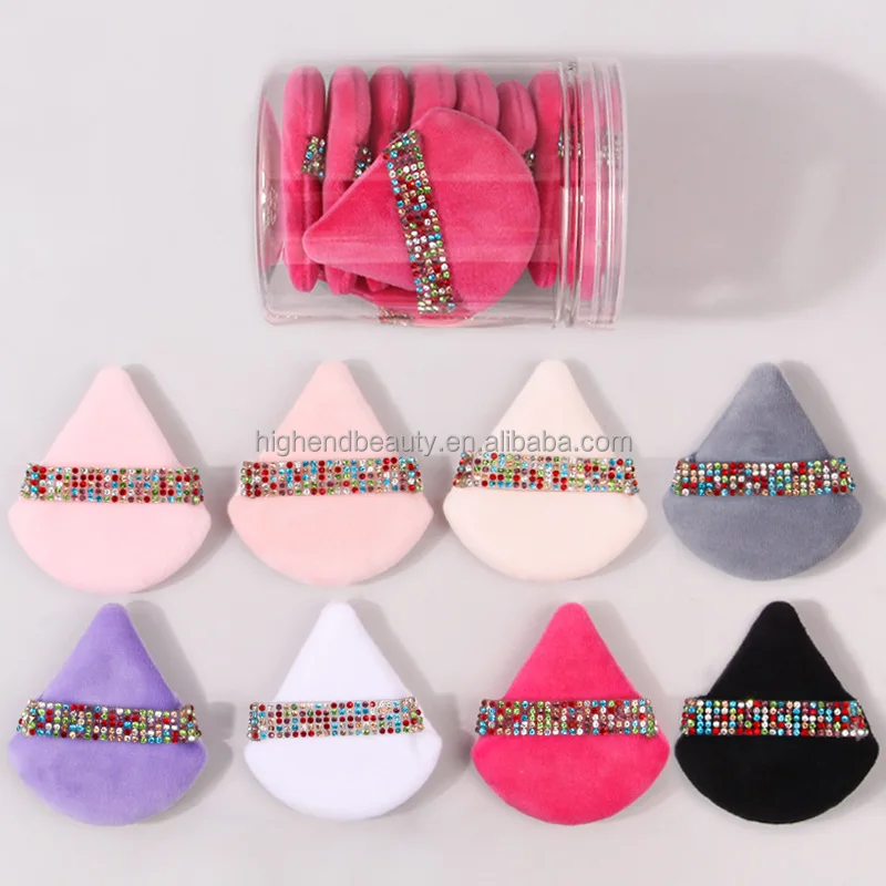 Triangle Loose Powder Makeup Puff Face Thick Soft Cotton Private Label Cosmetic Sponge