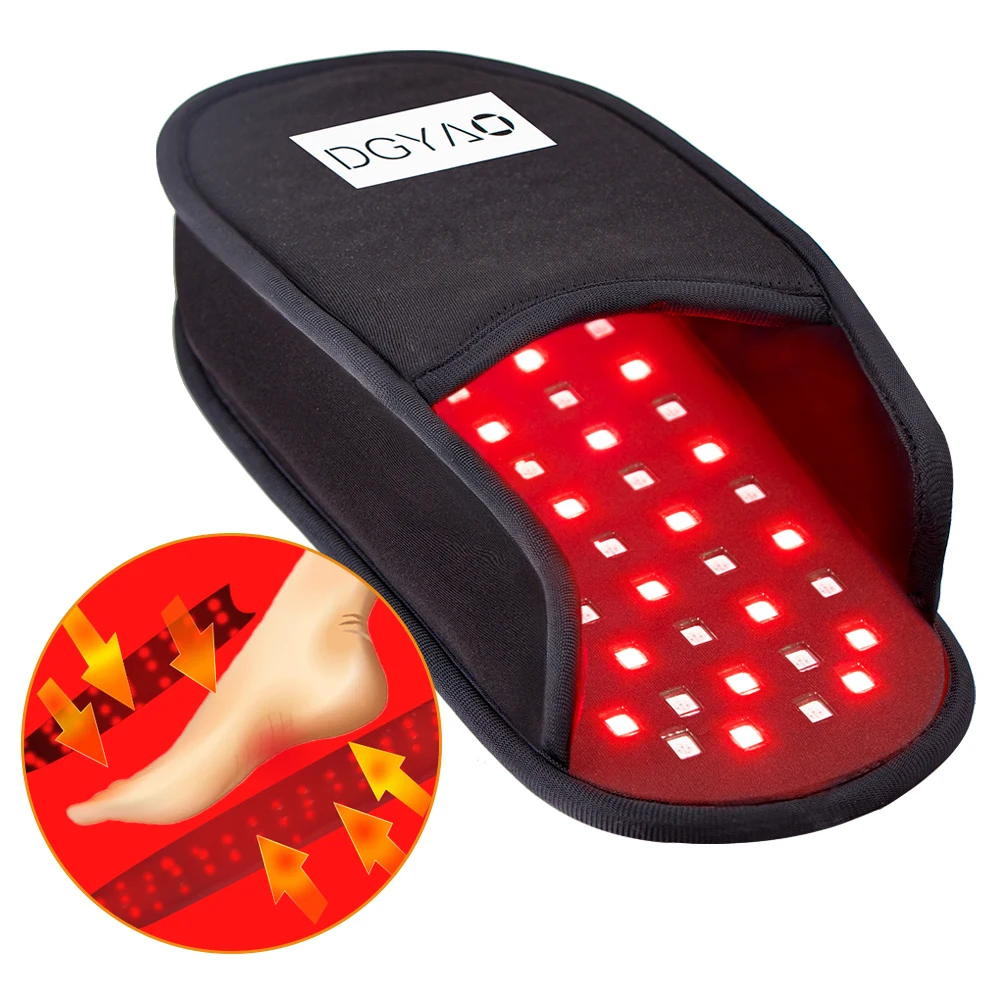 DGYAO 2021 New Led light Therapy Device Near Infrared LED 880nm Slipper for Foot Toes Pain Relief Red Light Therapy ( 1 pad)