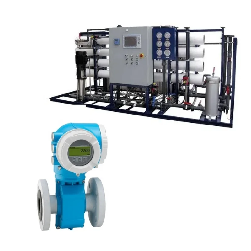 Water treatment equipment with Endress+Hauser flowmeter 50E/53E/55S/5BH E+H Promag series electromagnetic flowmeter