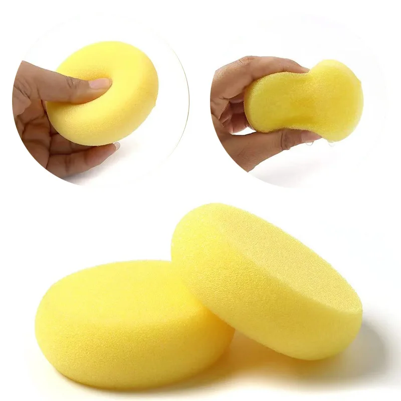 Round Sponges 1pcs 2.75inch Yellow Painting Sponges Sponges for Art & Craft Pottery Clay Pottery Clay Cleaning Ceramics Wall