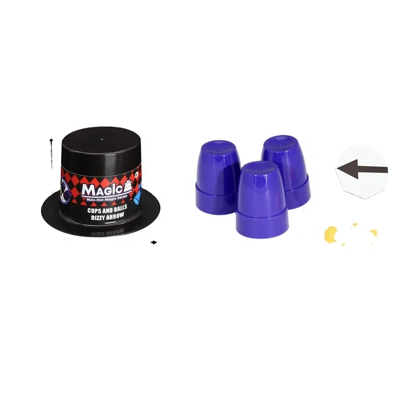 New Arrivals Novelty Magic Trick Kit Toys Games The Cups & Balls Magic Hat Classical Magic Toy Set for Kid and Adult