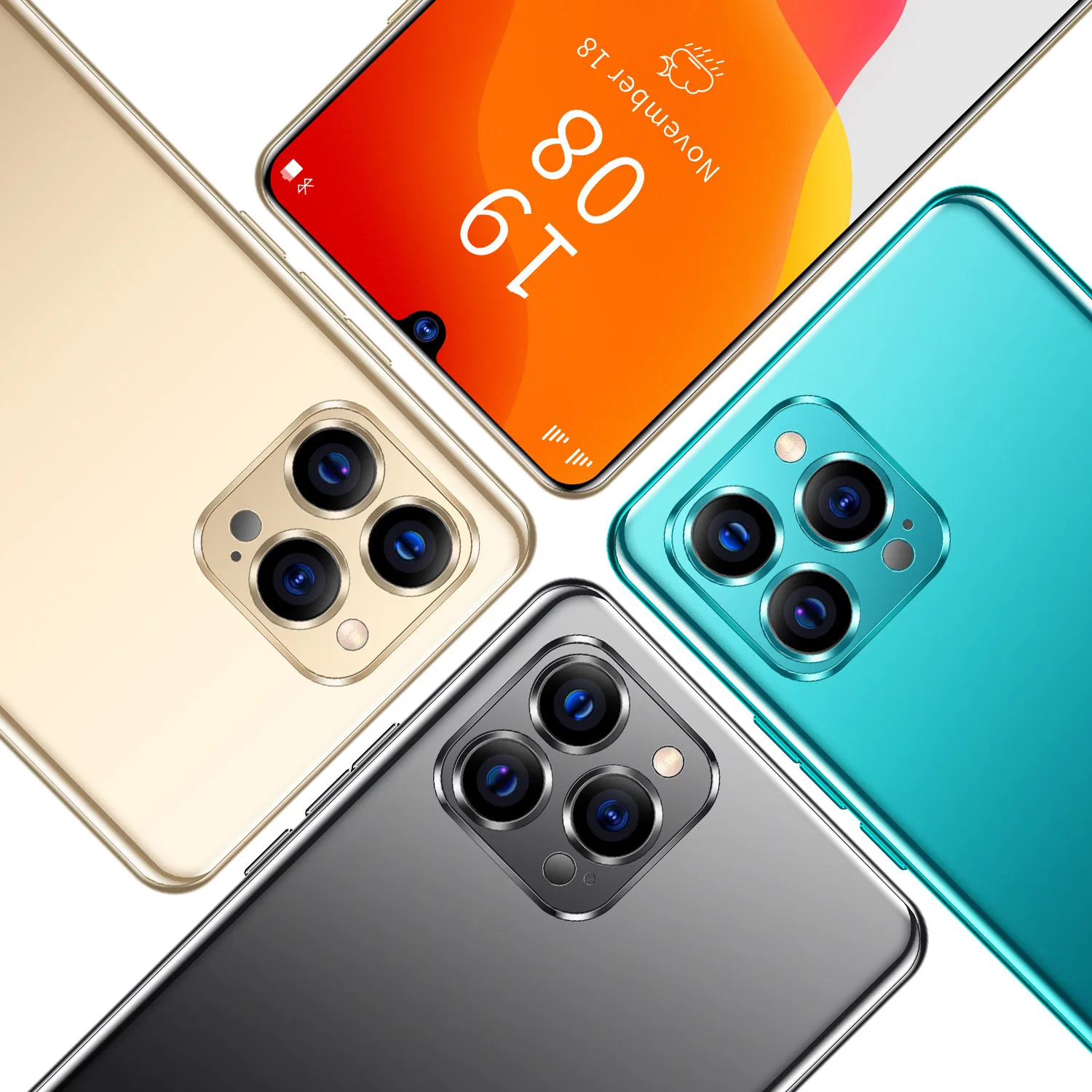 Ip12 pro Разблокировать 6 5-дюймовый 5g мобильный телефон с функцией 12 + 512 ГБ MTK6799 Android смартфон 48-24mp 5200 мА/ч Два карты Face