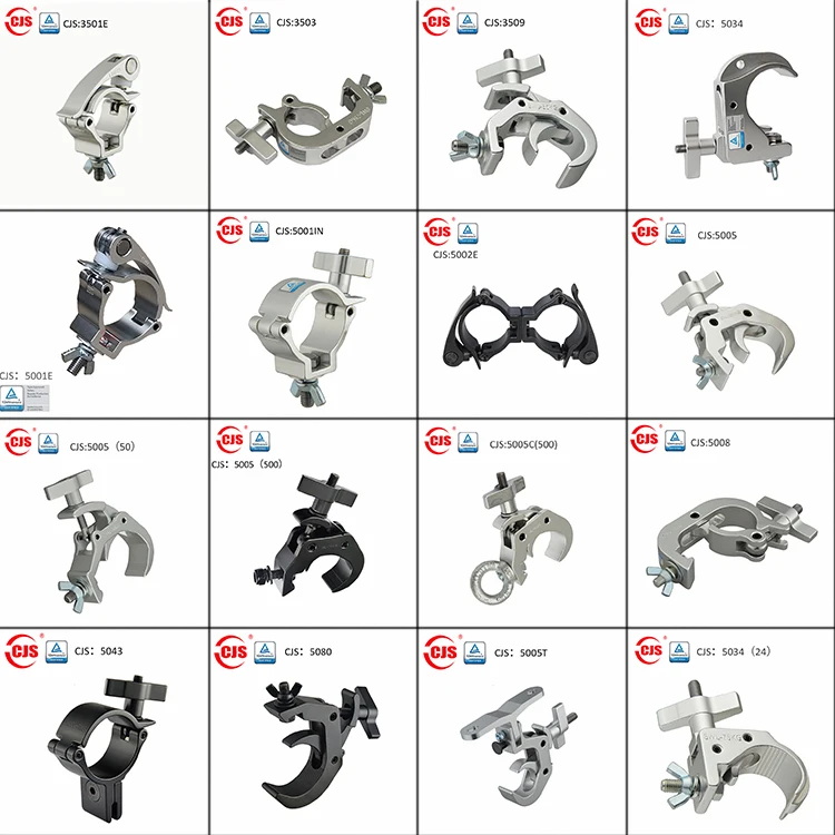 CJS TUV скользящий черный 50 мм сценическое освещение зажим светодиодный экран