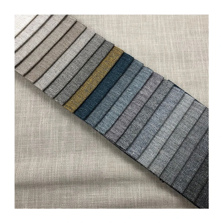 Most popular polyester 70% viscose 20% hemp 10% linen blend upholstery sofa fabric new