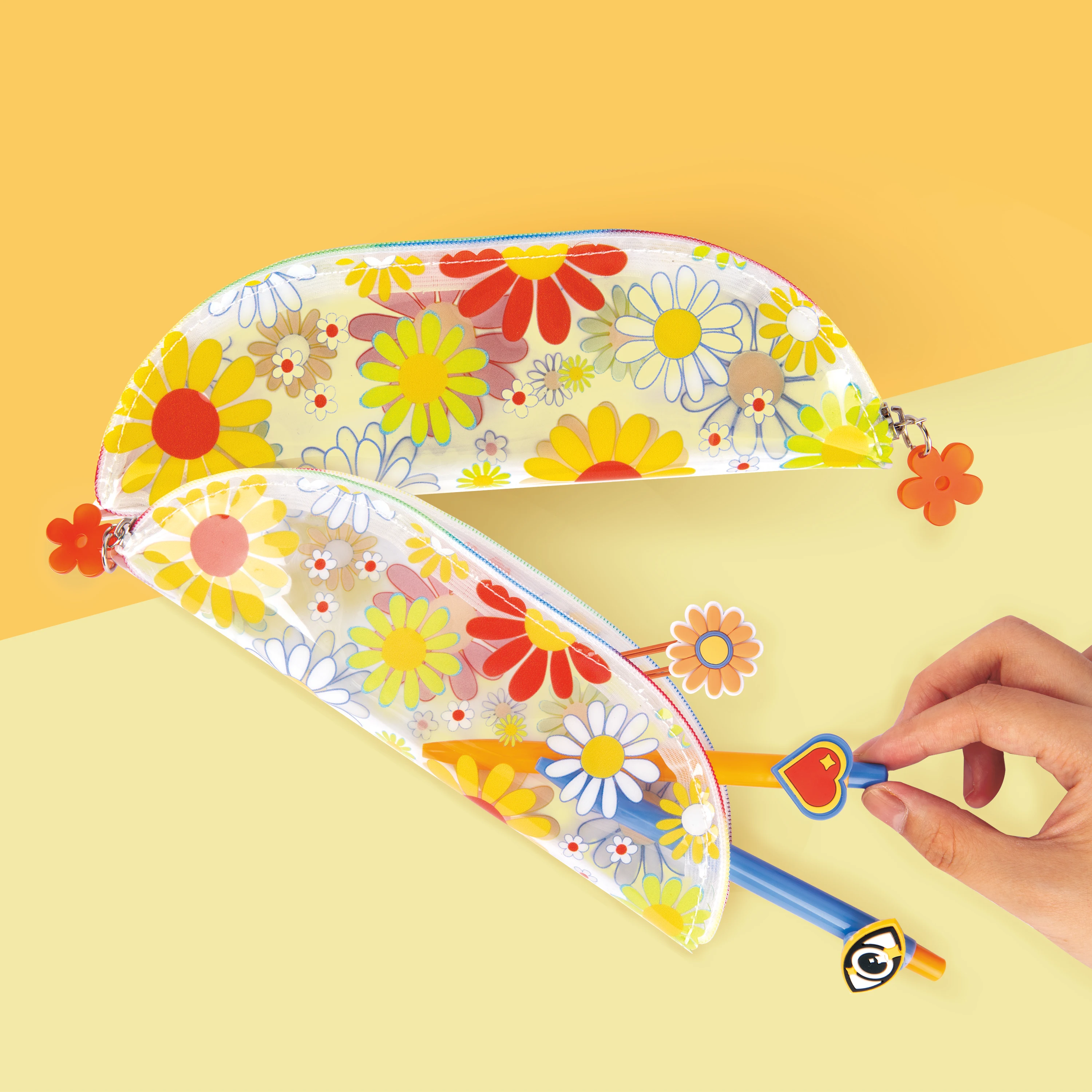 Pvc Zipper Transparent Pouch Organizer Bag Students Back To School Supplies Pencil Bag Case Pouch