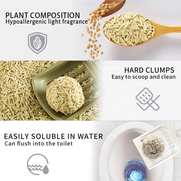 Cat Litter Suppliers Wholesale 7L Plant Degradable Tofu Cat Litter