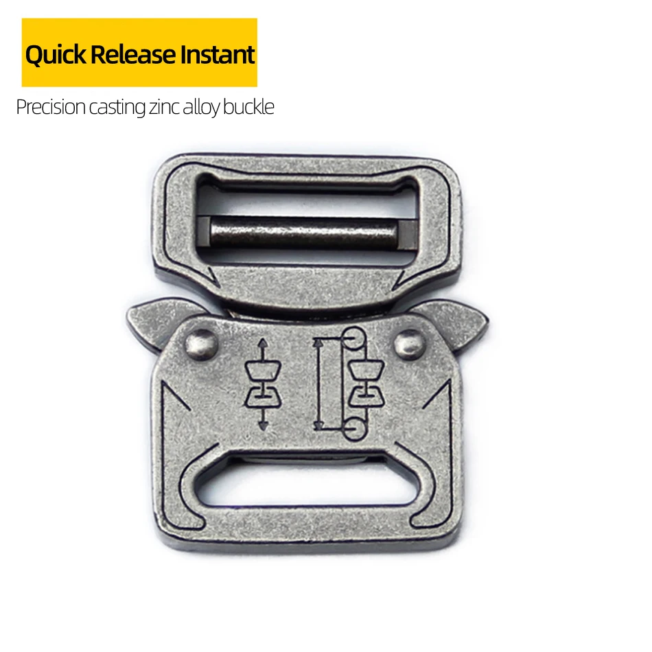 27MM customizable logo metal adjustable belt buckle