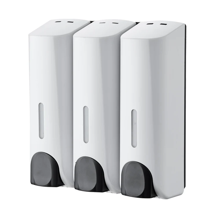 Manufacturers Manual Liquid Soap Dispenser Set Wall Mounted ABS Plastic Shower Dispenser