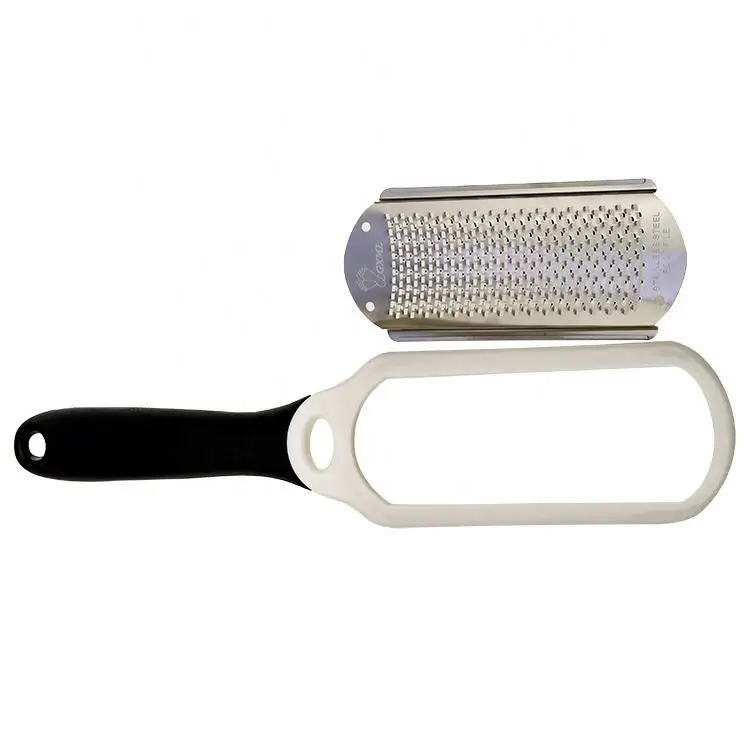 Stainless steel rubber handle skin care tool kit foot file tub pedicure