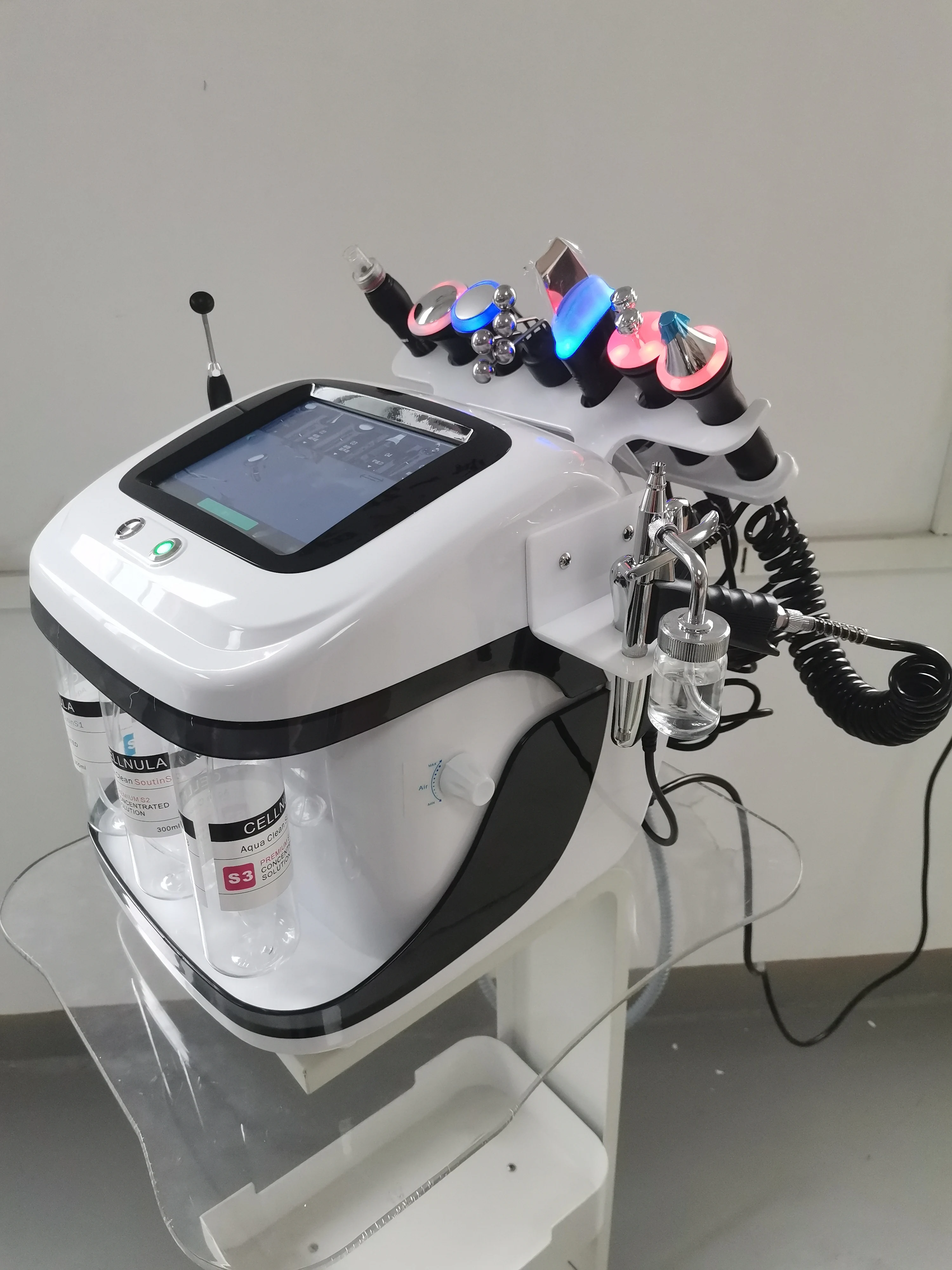 Top Quality Water Oxgen Facial Wet Microdermabrasion Jet Peel Dermabrasion H2o2 Deep Cleaning Machine Beauty Device