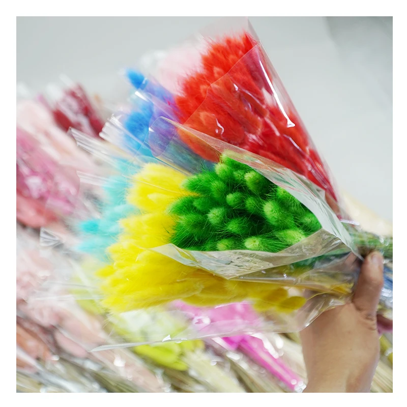 Factory Wholesale bunny tail grass decoration natural dried flower bouquet