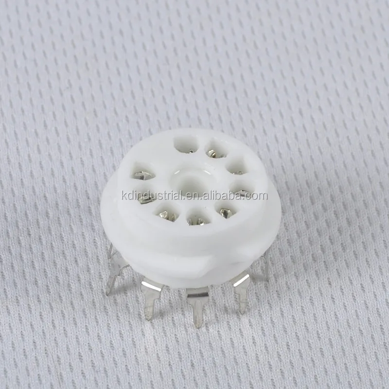 12AX7 ECC82 6922 6DJ8 9Pin Ceramic PCB Mount B9A Base Tube Socket