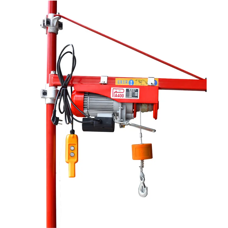 customized davit crane 500 kg 12m Single and Double Hooks Small lifting Crane Electric Hoist Mini Electric Wire Rope Hoist Winch