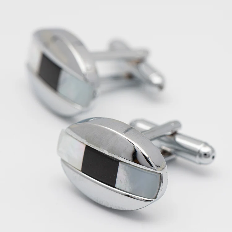 Wholesale Round Shape Custom Cuff Links Male Shirt Button Cuff Gemstone CuffLinks