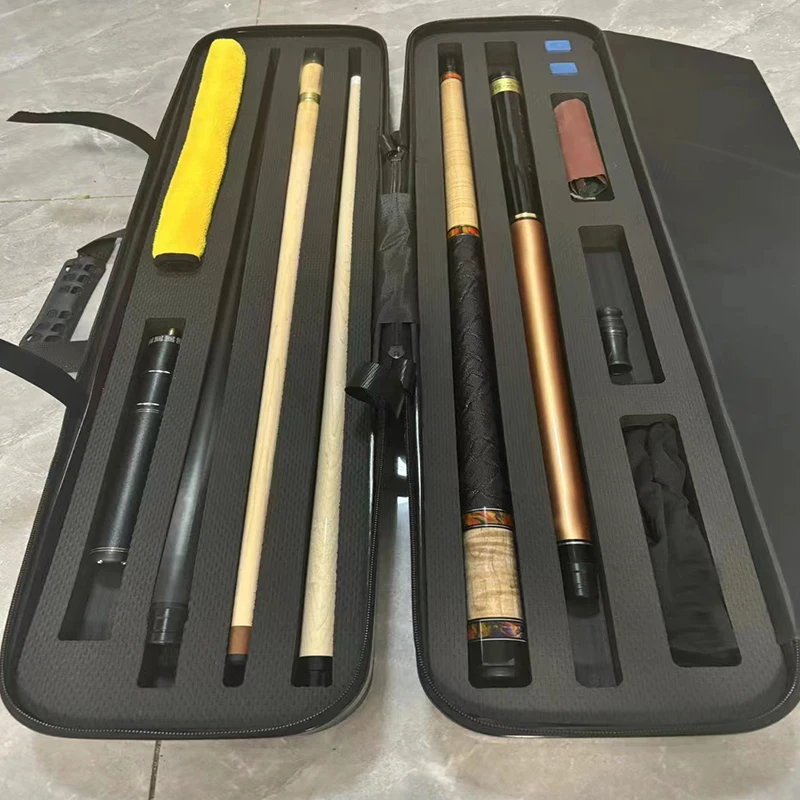 New arrival 145cm 9.5 10 12mm tip size  cues1/2 cushion Pool cue maple wood radial pin decal design Billiard cues