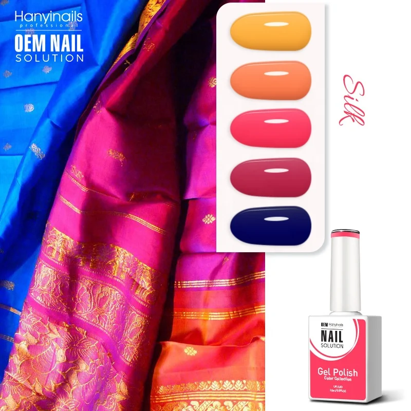 Hanyinails High Quality Maple Leaf Red Cocoa Colors Autumn Collection Soak-Off UV Gel Nail Polish Long-Lasting Poly Gel Art USA