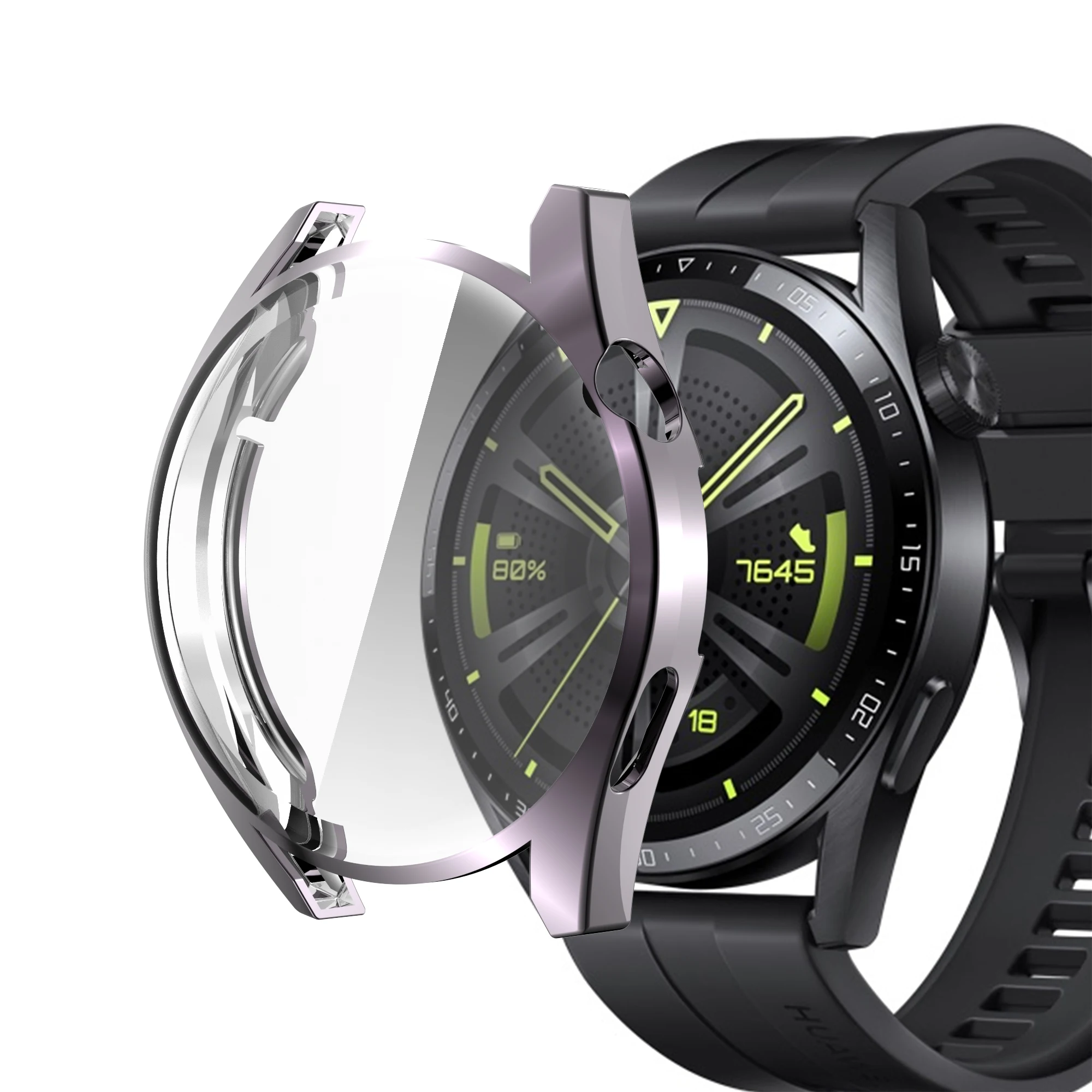 Smart watch accessories 46mm tpu all-around screen protection scratch resistant case for huawei GT3