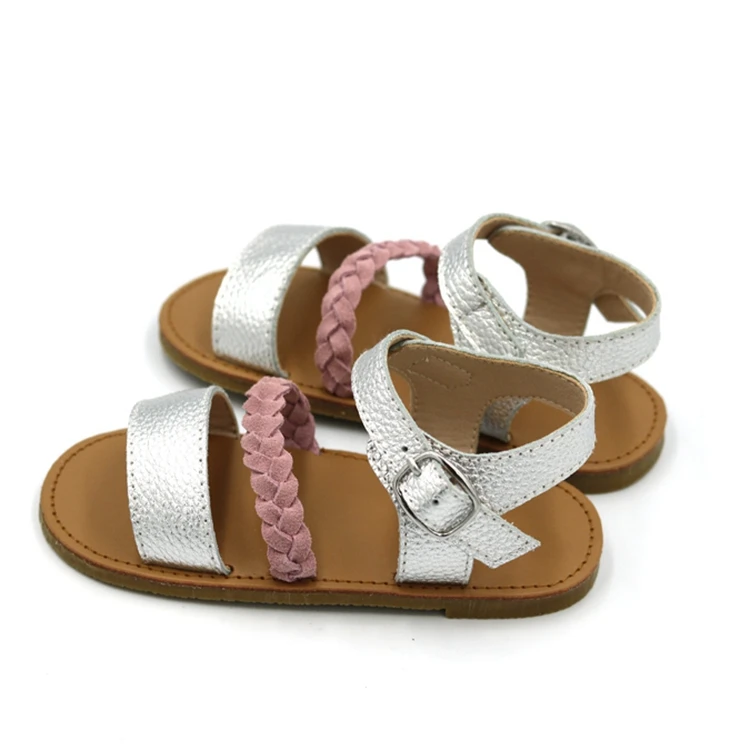 
Wholesale Customize School Type Genuine Leather Sandal Shoes For Kids Girl 