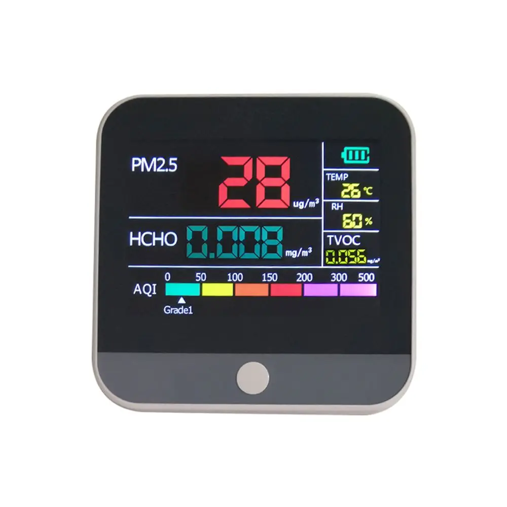 Professional TVOC air quality detector home office pm2.5 detector CE ROHS certified formaldehyde (HCHO) gas analyzer