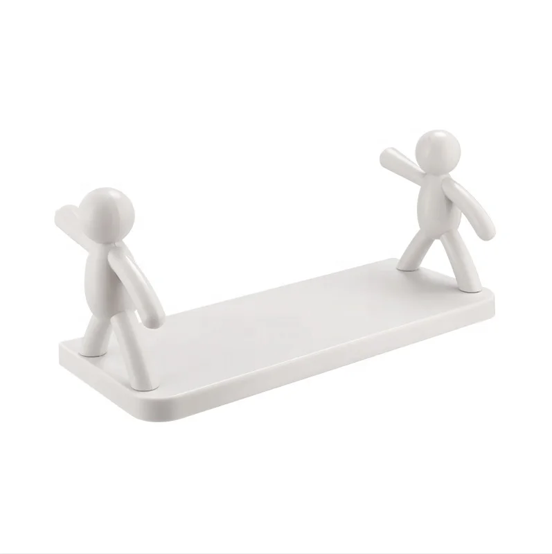 Plastic Free Punching Wall Hanging Seasoning Bottle Shelving Cosmetics Storage Shelf Rack Bathroom Kitchen Racks Shelves Stand