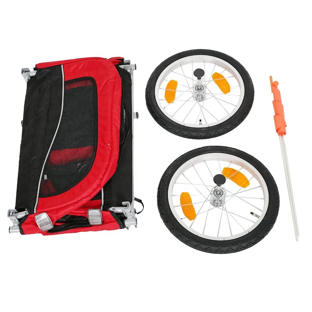 
Heavy Duty Foldable Utility Pet Stroller Dog Carriers Bicycle Trailer for Bike 